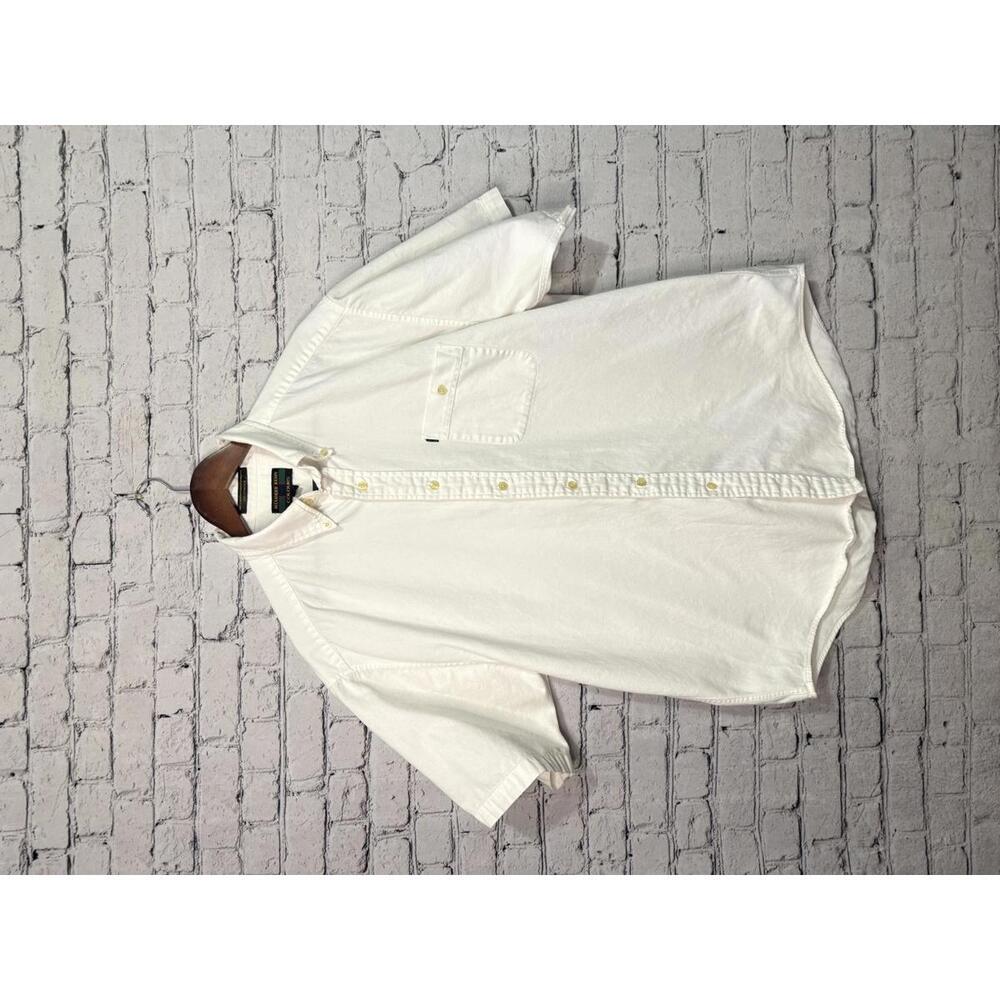 Alexander Julian Colours‎ White Button-Up Shirt, Large
